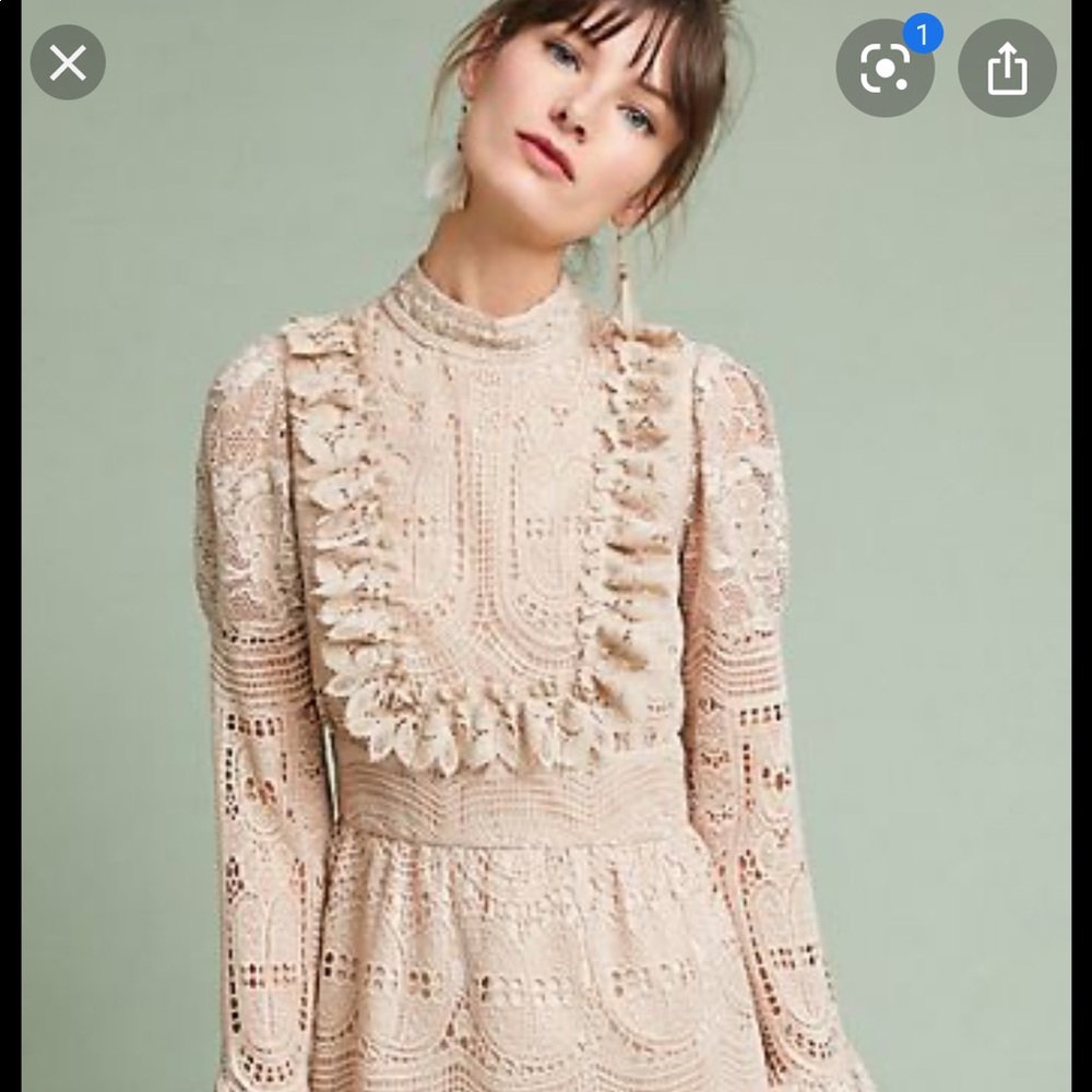 Anna Sui Cupid’s Cloud and Scallop Lace dress 0 - Picture 8 of 8